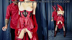 halloween video part 1 - hot wax on hot tits