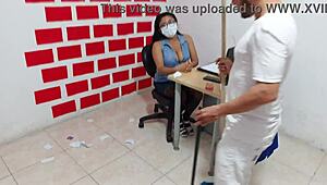 feminist boss gets proper anal from employee in office