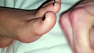 Cumming On Feet While S