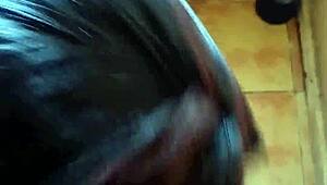 Hot Slut Gives Best Blowjob And Takes Doggystyle In Filthy Toilet