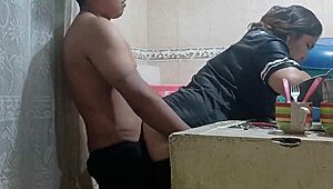 mexicana sexo anal en la cocina apurate mi jefa