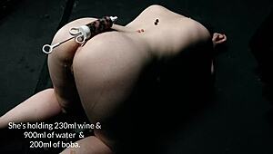 Fat Bellied Masked Girl Enema Submission Part One