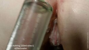 Fat Bellied Masked Girl Enema Submission Part One