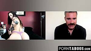 Porntaboos Com - Big Tits Inked Keisha Grey Strips And Stuffs Her Pussy With A Massive Dildo