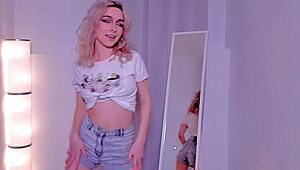 Blonde Teen Dances And Masturbates On Webcam!