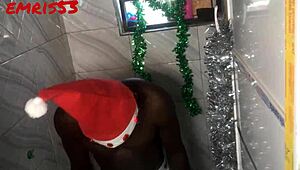emris53 dancing and masturbating on christmas day