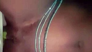 Ebony Teen Masturbates Hard