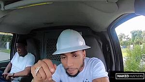 Pawg Cheating Wife Fucks Two Contractors