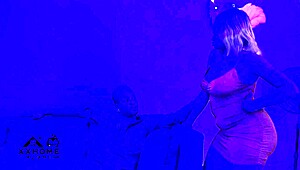 hot sexy waitress making sure the club customers is very satisfied