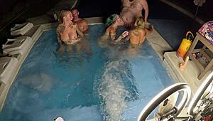 hottub orgy with lola maverick deliah and nikki