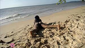 elvie got fucked at the beach in part 3