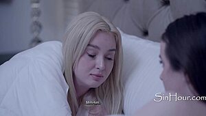 teen learns her bestie fucks her stepdad and now she has to join