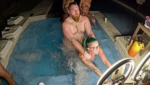 hottub orgy with lola maverick deliah and nikki