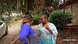 These freaky bbw black lesbians take massive double dildo