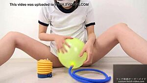 balloon popping fetish with screaming