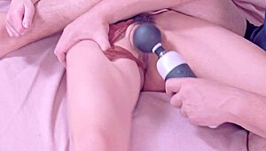 orgasmic convulsion with magic wand