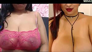 huge tits girls battle to see who likes you more