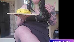 Curvy BBW Birthday Girl Teases In Lingerie Before Hot Masturbation!