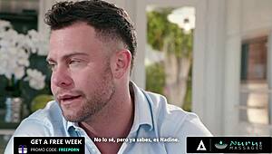 nuru massage gift led to steamy hardcore fuck with spanish subtitles