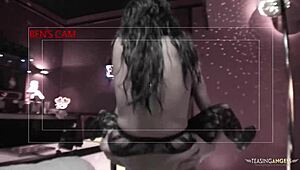 naughty stripper romana starts raunchy threesome with two men