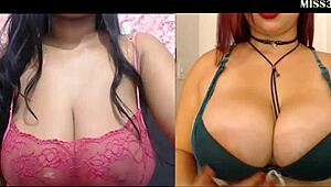 huge tits girls battle to see who likes you more