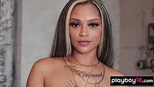 sexy latina teen londyn chanel strips and poses nude on motorcycle