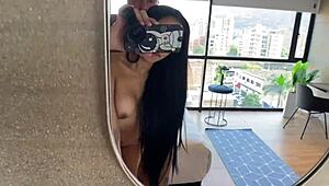 big cock makes my ass cum petite 18+ busty latina 18yo anal slut deepthroat and reverse cowgirl fuck
