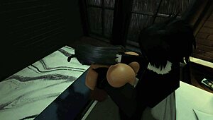 fucking a headless egirl bunny in costume