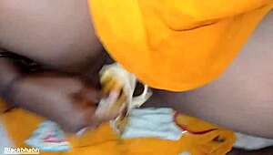 south mallu auntie takes big banana in pussy