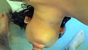 asian babe gets throat fucked with sloppy blowjob and creampie