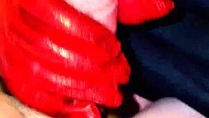 Close up blowjob puts a silicone plug on me comfortably