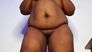 thick ebony babe mara exotic teases and masturbates for you