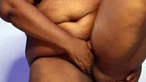 thick ebony babe mara exotic teases and masturbates for you