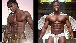 Afro angels lookbook ai gay art