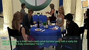 wife and stepmother plays game with teen