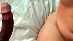 Cheating on my girlfriend with my horny stepsister - sharing the bed