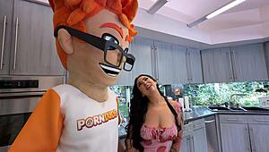 melissa moore rode my sausage hard in porndudecasting with her perfect big tits