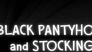 Stepsister In Black Pantyhose Passionately Sucks Her Boyfriend