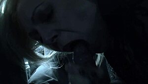 lovely blonde stepmom takes two cocks from stepson