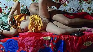 Beautiful village bhabhi sex in house with step brother