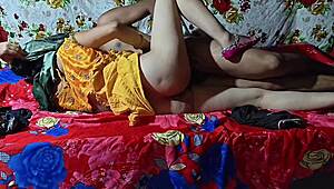 Beautiful village bhabhi sex in house with step brother