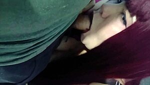 hot goth girl with huge tits sucks cock