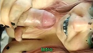 hot goth girl with huge tits sucks cock