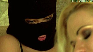 Hot blonde fucked in the ass in a ffm threesome