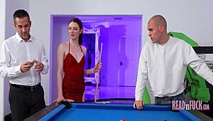 Slim Pool Player Fucks On The Table