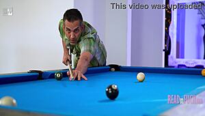 Slim Pool Player Fucks On The Table