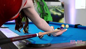 Slim Pool Player Fucks On The Table