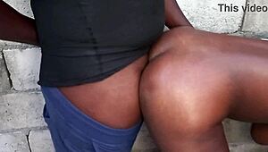 Trini Slut Backshot In Abandoned Building