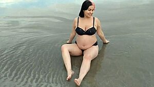 Belle Belinha Cover Novinha Ninfetinha Gravida Sensualizando Na Praia
