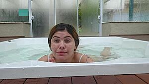 waiting in hotel jacuzzi for married man to play